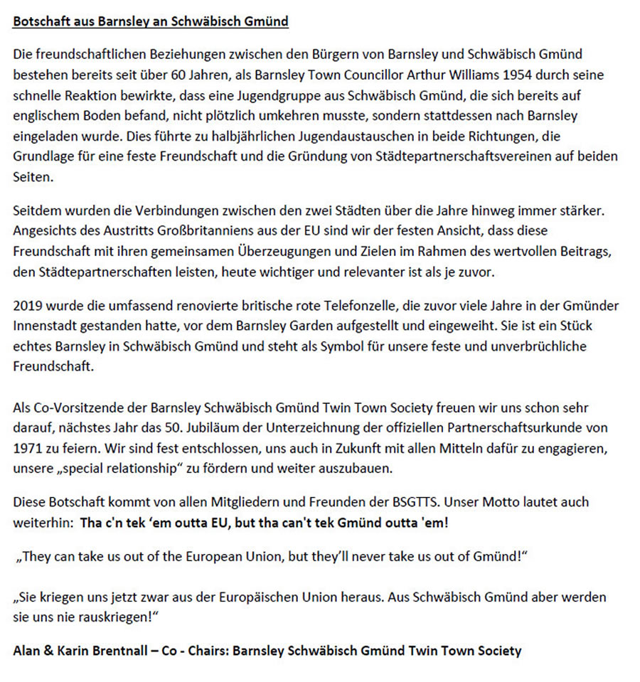 letter to gmund